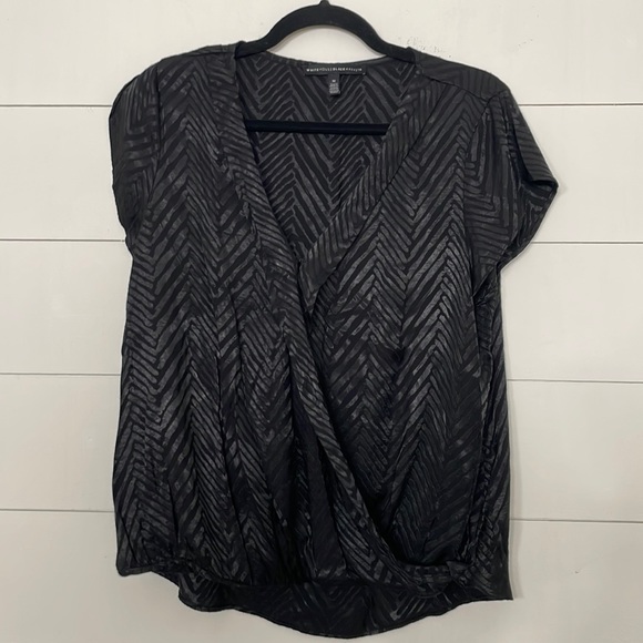 White House Black Market Jacquard Blouse - Picture 2 of 6